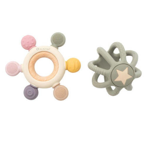 Pack de 2 mordedores Sensori Sili Pink