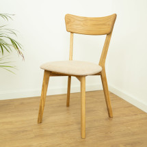 Pack de 2 o 4 Sillas de Comedor de Madera Maciza de Roble Diana Beige | NordicStory