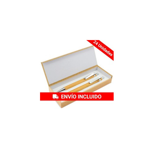 Pack 24 unidades set de bol&iacute;grafo y portaminas.