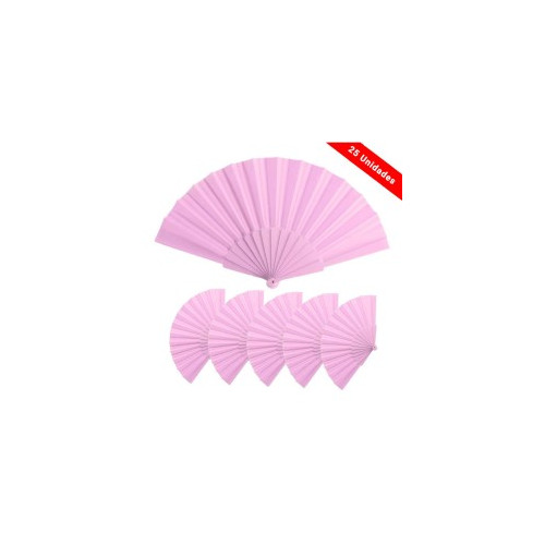 Pack 25 Abanicos Rosas para eventos
