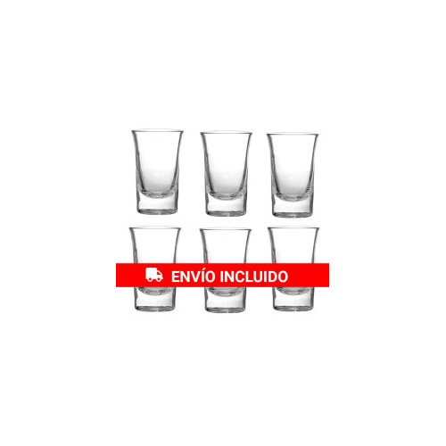Pack 6 Vasos chupito irlandes 3,4 cl