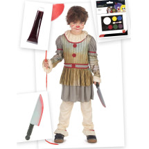 Pack disfraz payaso terror&iacute;fico Halloween ni&ntilde;o