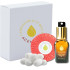 Pack Essential de Cuidado facial: Aceite facial, jab&oacute;n y capullos de seda