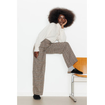Pantalón ancho de cuadros