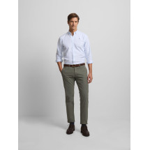 Pantalon chino casual verde oscuro