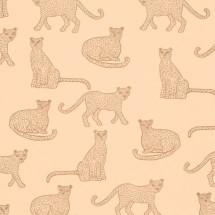 Papel pintado Let´s go Girls Lea oro rosa envejecido