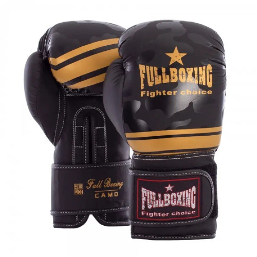 Par Guantes Boxeo Fullboxing Camo Negro