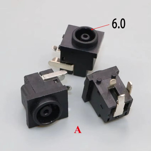 PCB6 Conector Hembra de Alimentaci&oacute;n CC Horizontal 3 Patas