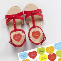 Pegatinas marcar zapatos Corazones
