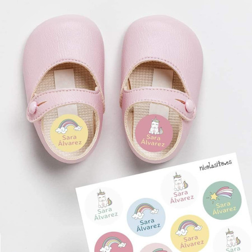 Pegatinas marcar zapatos Unicornios