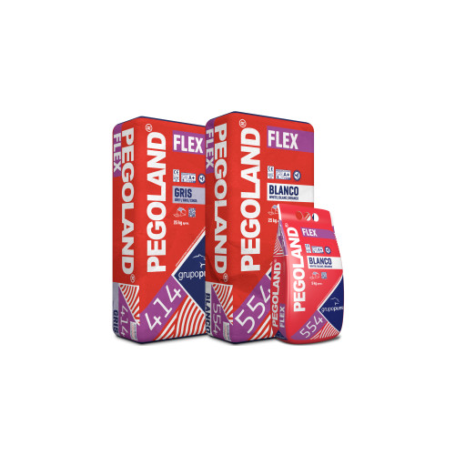 Pegoland flex blanco 25 kg. C2 TE S1.