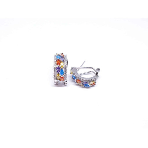 Pendientes omega Venecia de plata de ley