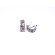 Pendientes omega Venecia de plata de ley