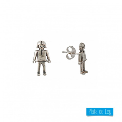 Pendientes plata Playmobil 1008e1000 niña