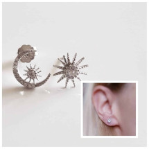 Pendientes universo de plata de ley