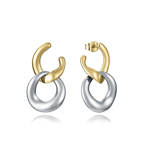 Pendientes Viceroy 15195E01012 eslabones grandes bicolor