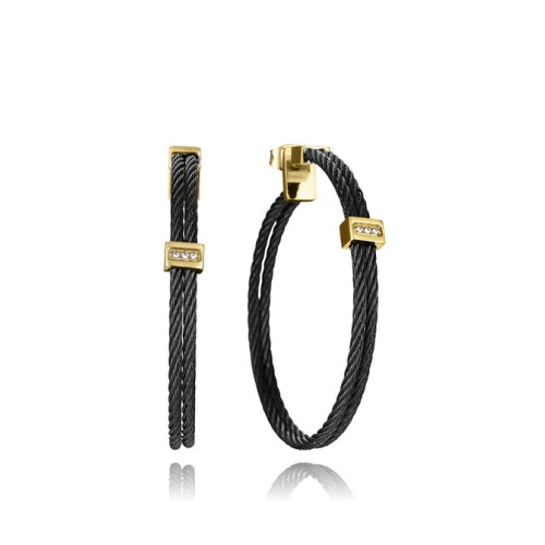 Pendientes Viceroy aro acero negro15194E01010