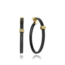 Pendientes Viceroy aro acero negro15194E01010