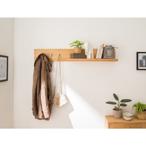Perchero de pared de madera maciza de roble Arizona | NordicStory