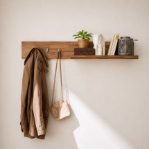 Perchero de pared de madera maciza de roble Arizona | Nordic...