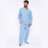 Pijama camisero MuyDemi de caballero en tejido de algod&oacute;n