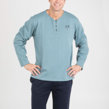 Pijama Hombre Pettrus Punto Algodón  Confort y Calidad