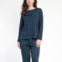 Pijama de Invierno mujer Admas con estampado estrellas