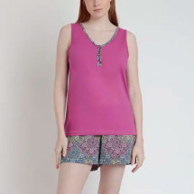 Pijama sin mangas Admas Mandala de algodón fresco y suave