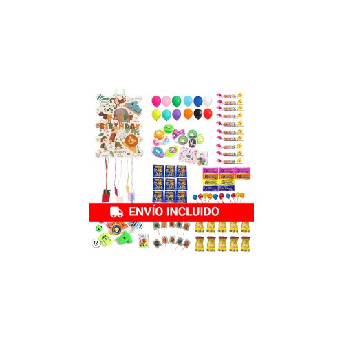 Pi&ntilde;ata Selva Happy Birthday 53 x 40 cm con 96 chuches