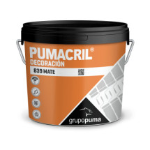 Pintura plastica PUMACRIL DECORACION MATE 15 Litros