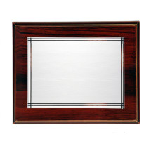 Placa conmemorativa 23x19 cm exterior 17x12 cm plata