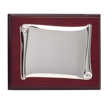 Placa de plata pergamino 32X24,5 cm exterior 24x17 cm
