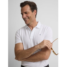 Polo clasico liso blanco