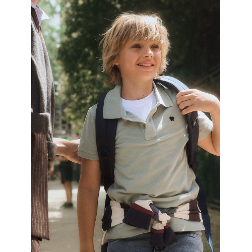 Polo kids raqueta verde claro