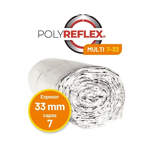 POLYREFLEX MULTI 7-33 (1,25X12m) 15 m2 aislamiento reflexivo
