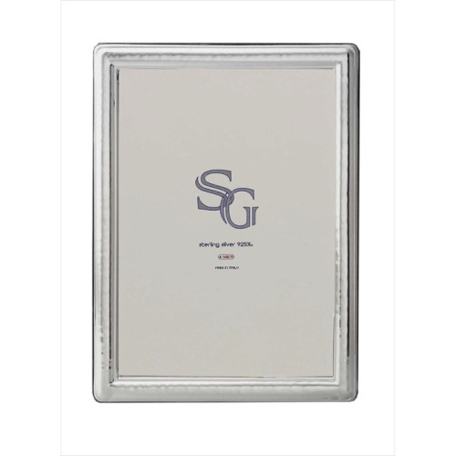 Portafotos marco PLATA 925 ESTRECHO MARTELE 10X15 cm