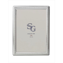 Portafotos marco PLATA 925 ESTRECHO MARTELE 10X15 cm