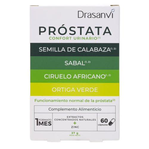 Pr&oacute;stata &middot; Drasanvi &middot; 60 c&aacute;psulas