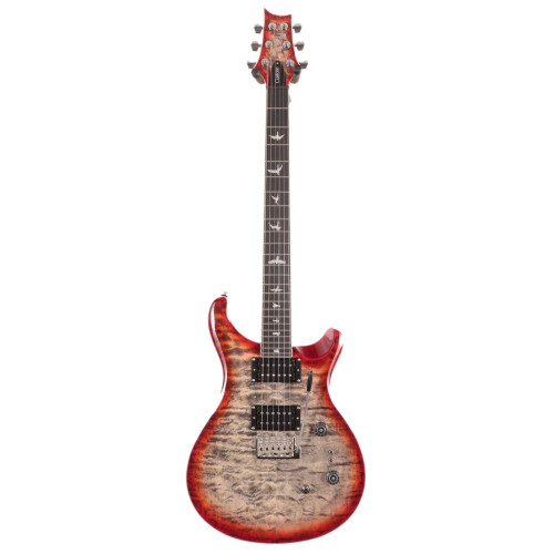 PRS SE CUSTOM 24-08 QUILT CCB GUITARRA ELECTRICA CHARCOAL CHERRY BURST.