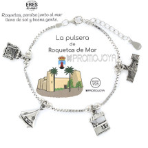 Pulsera Eres Lo Mas Roquetas Cadena Veneciana Rodiada Con Co...