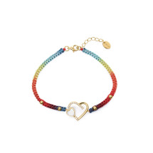 Pulsera Viceroy 13236P100-99 plata dorada corazones mujer