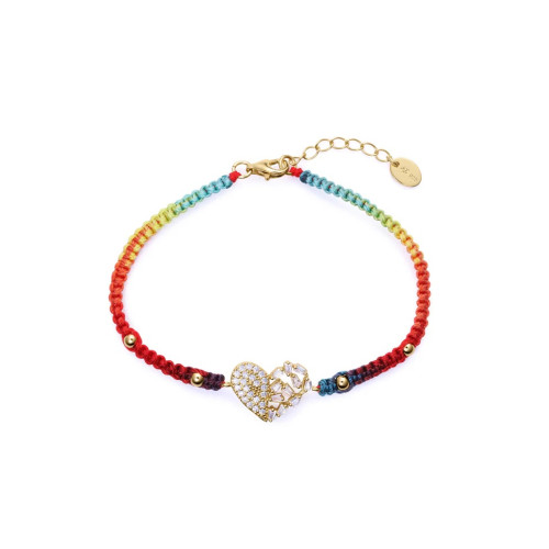 Pulsera Viceroy 13237P100-39 plata dorada corazon mujer