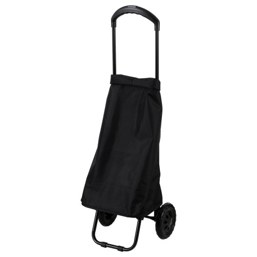 RADARBULLE Carrito de compra - negro 33x24x68 cm/38 l