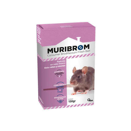 Raticida Cebo Fresco 150 gr Brodifacoum - Quimunsa