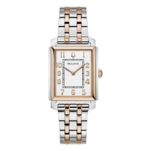 Reloj Bulova 98L328 rectangular bicolor Sutton Lady mujer