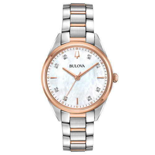 Reloj Bulova 98p183 acero bicolor diamantes mujer