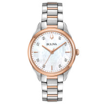 Reloj Bulova 98p183 acero bicolor diamantes mujer