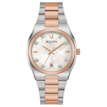 Reloj Bulova 98p199 acero bicolor diamantes para mujer