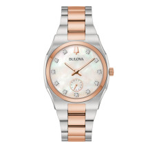 Reloj Bulova 98P221 acero bicolor diamantes mujer