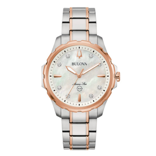 Reloj Bulova 98P228 Marine Star bicolor diamantes mujer